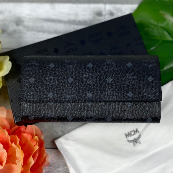 MCM Handbags - MCM large flap wallet two fold black